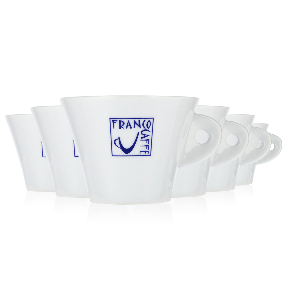 6x Franco Caffè Bicchiere 0,18 l Tazza da caffè Tazza da caffè Tazza da latte Tognana