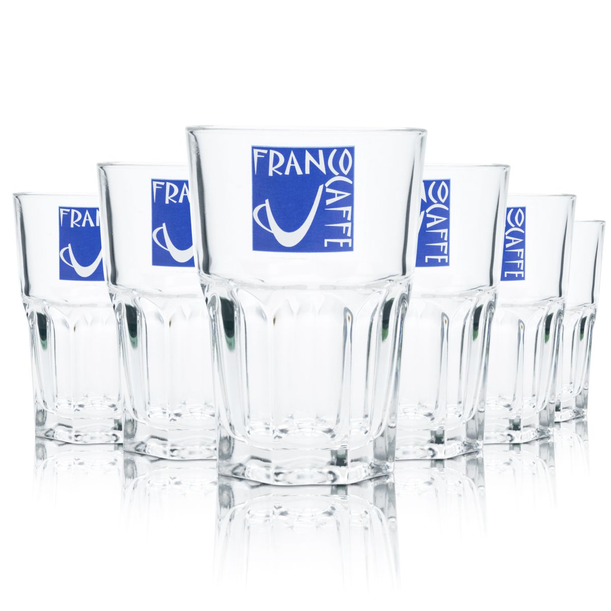 6 bicchieri da caffè Franco 0,35 l bicchieri da long drink set per latte macchiato e caffè freddo