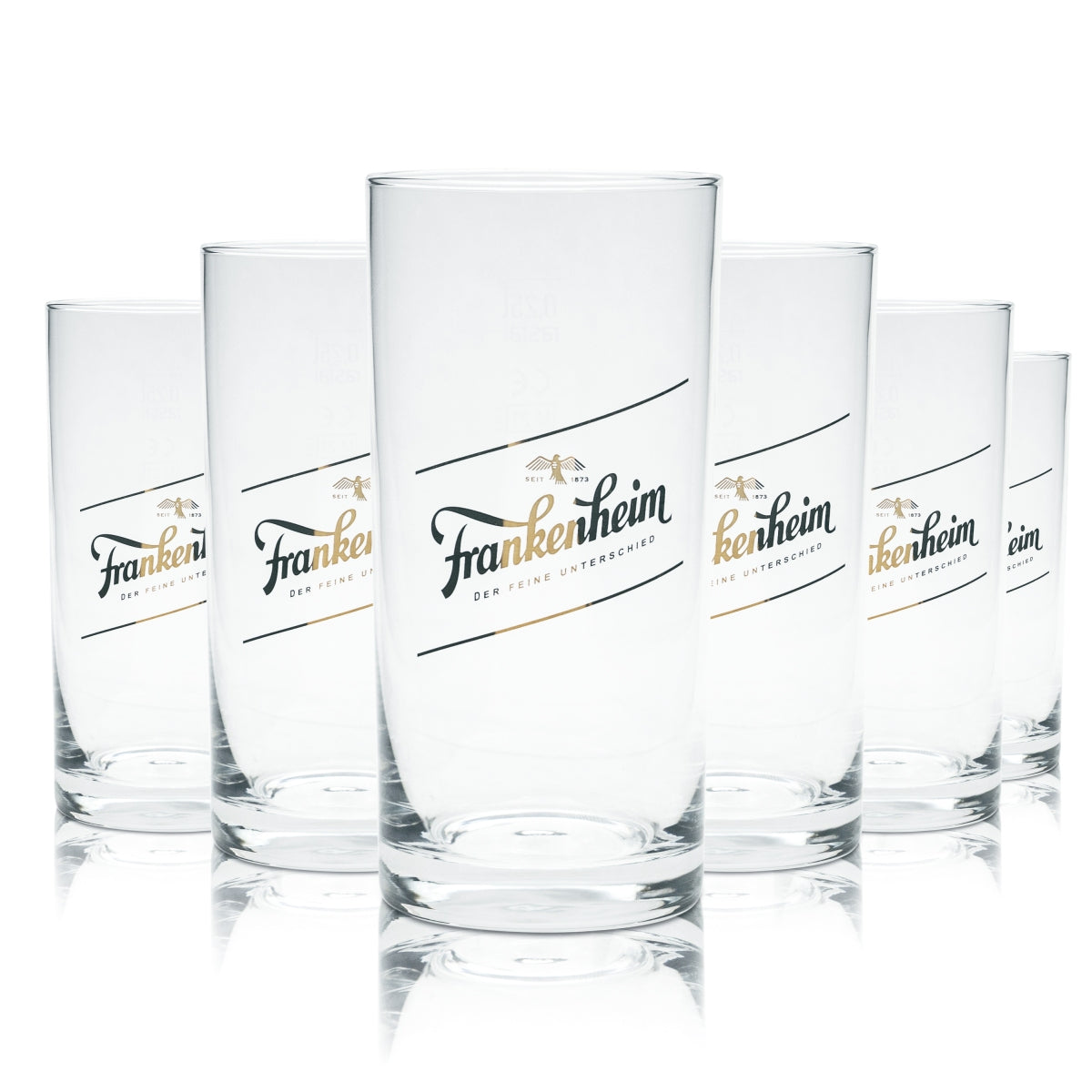 6 bicchieri da birra Frankenheim 0,25 l Alt Stange Bicchieri Cup Düsseldorf Birrificio