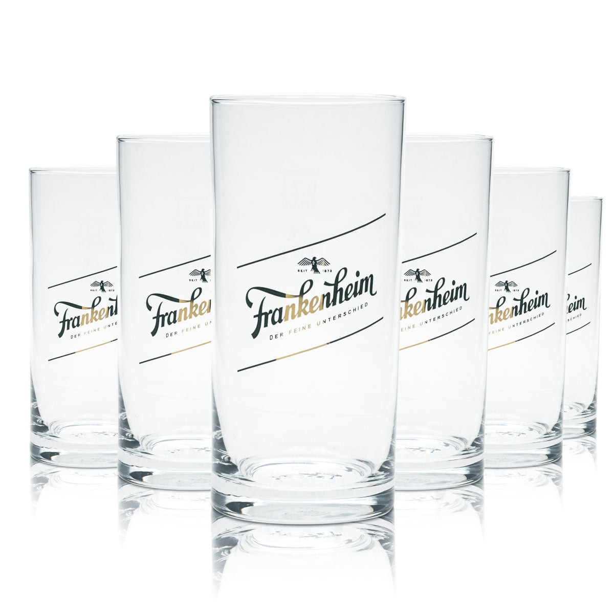 6 bicchieri da birra Frankenheim 0,2 l Alt Stange Bicchieri Cup Düsseldorf Birrificio