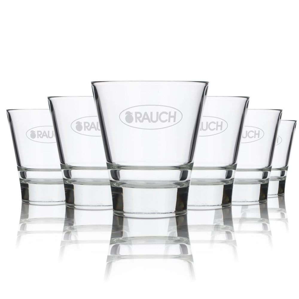 6x Franz Josef Rauch Bicchiere tumbler in vetro 0,2 l Set di bicchieri per succhi e acqua per la ristorazione