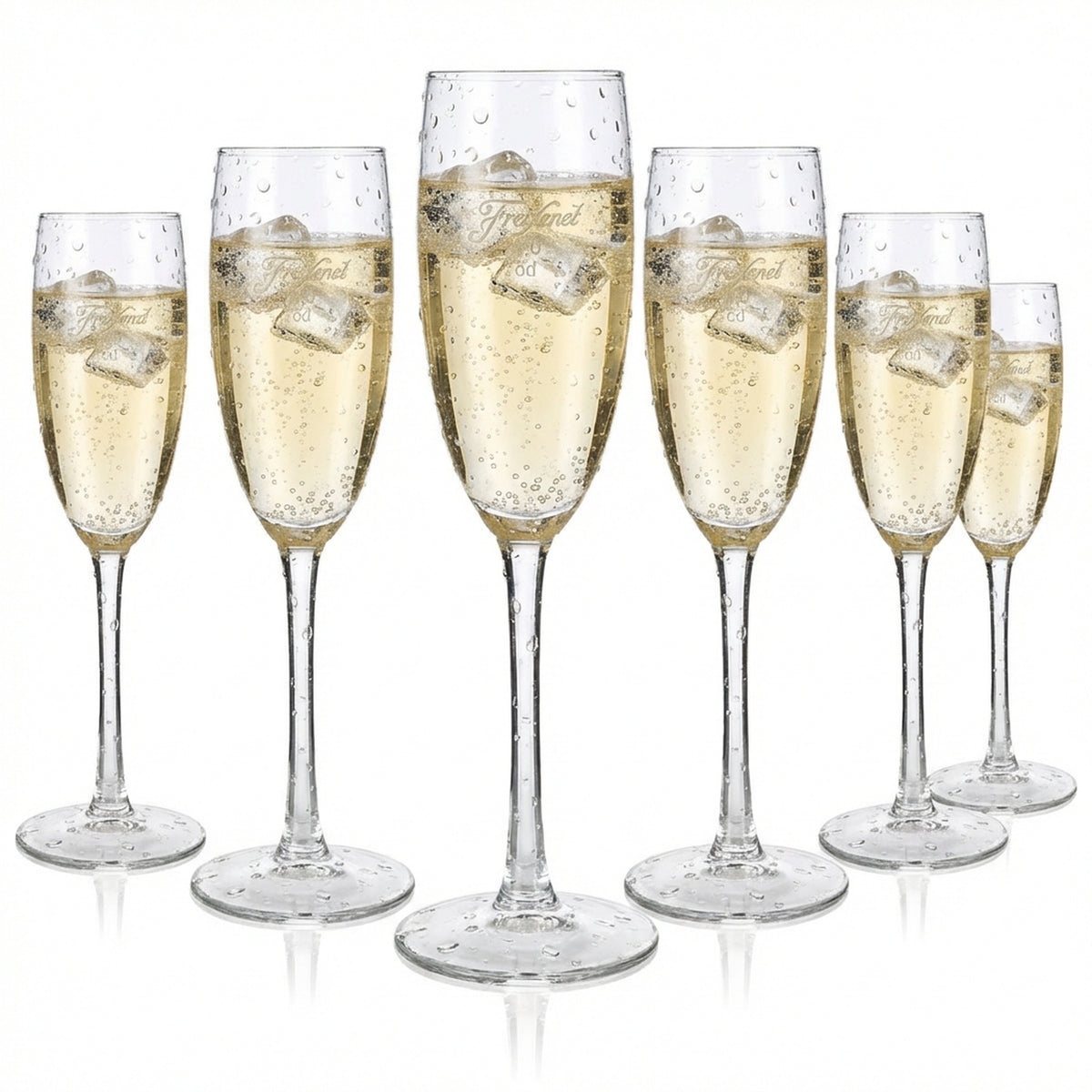 6 bicchieri da spumante Freixenet Bicchieri da spumante Cava 0,1 l Flûte Böckling