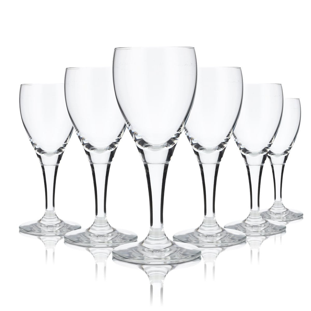 6 bicchieri da acqua minerale Freyersbacher da 0,17 l, set da ristorazione, bicchieri a calice, soda