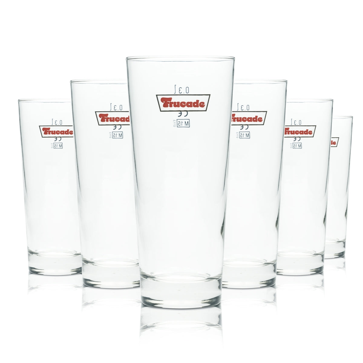 6 bicchieri per bibite analcoliche Frucade 0,3 l bicchieri long drink Mix Heimat Limo bicchieri per la ristorazione