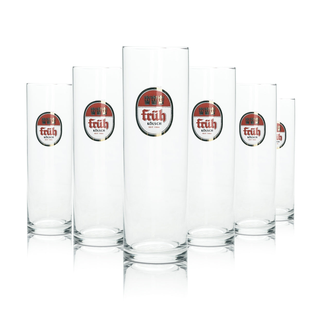6 bicchieri da birra Früh Kölsch Bierstange da 0,2 l Set di bicchieri Birrificio di Colonia Pub Köbes – Vista 2