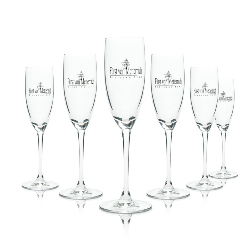 6 bicchieri da spumante Fürst von Metternich 0,1 l flûte bicchieri da champagne bicchieri a stelo flûte