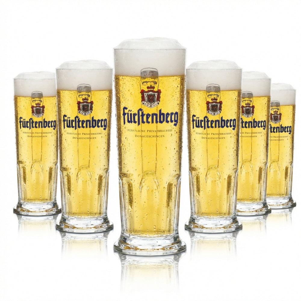 6 bicchieri da birra Fürstenberg 0,3 l boccale Seidel con manico