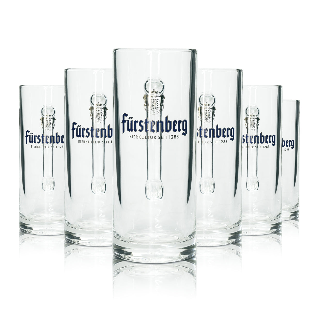 6 bicchieri da birra Fürstenberg 0,3 l boccale Seidel Rastal bicchieri con manico birrificio Beer Bar