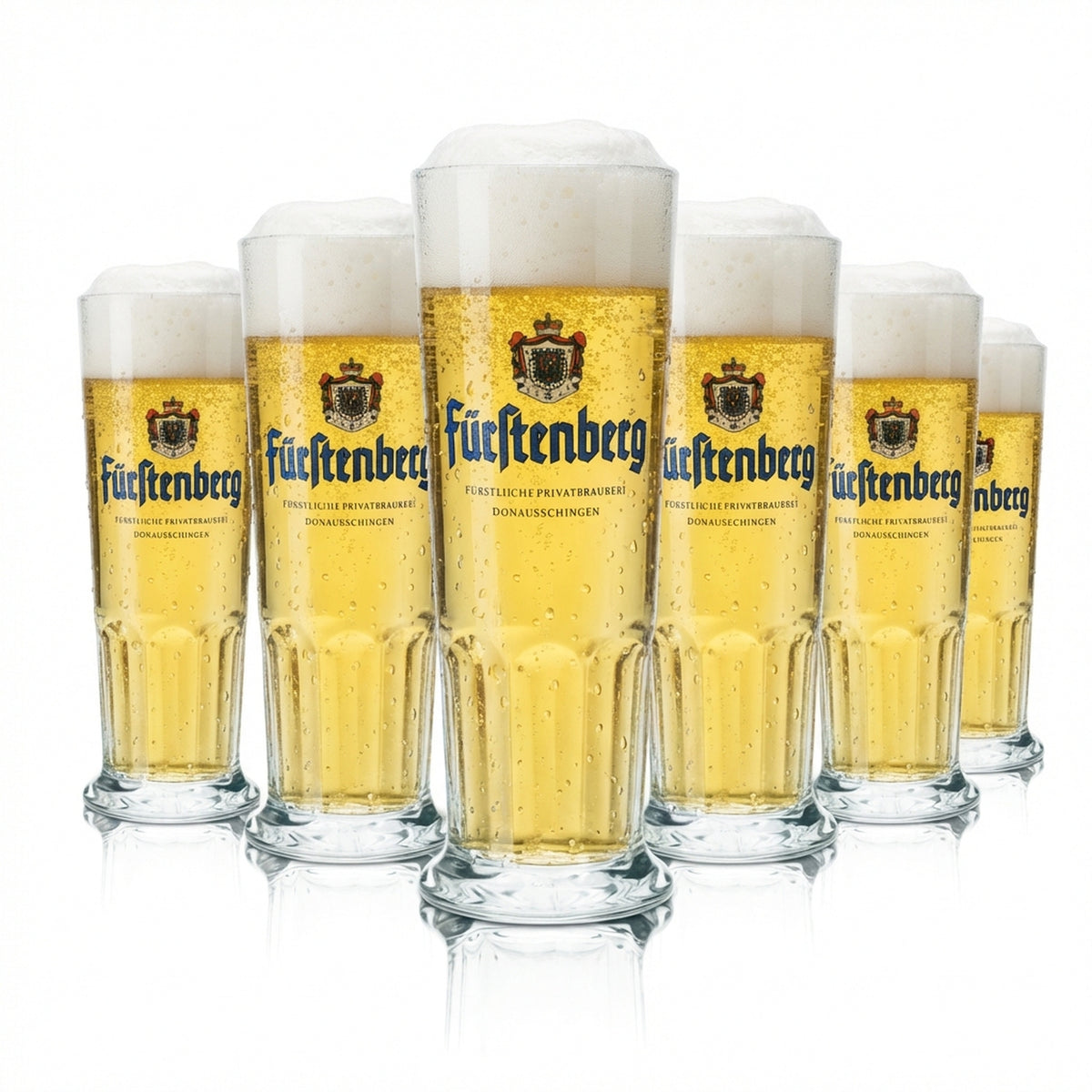 6 bicchieri da birra Fürstenberg 0,5 l boccale Humpen Seidel Contour bicchieri Pils Gastro Bar