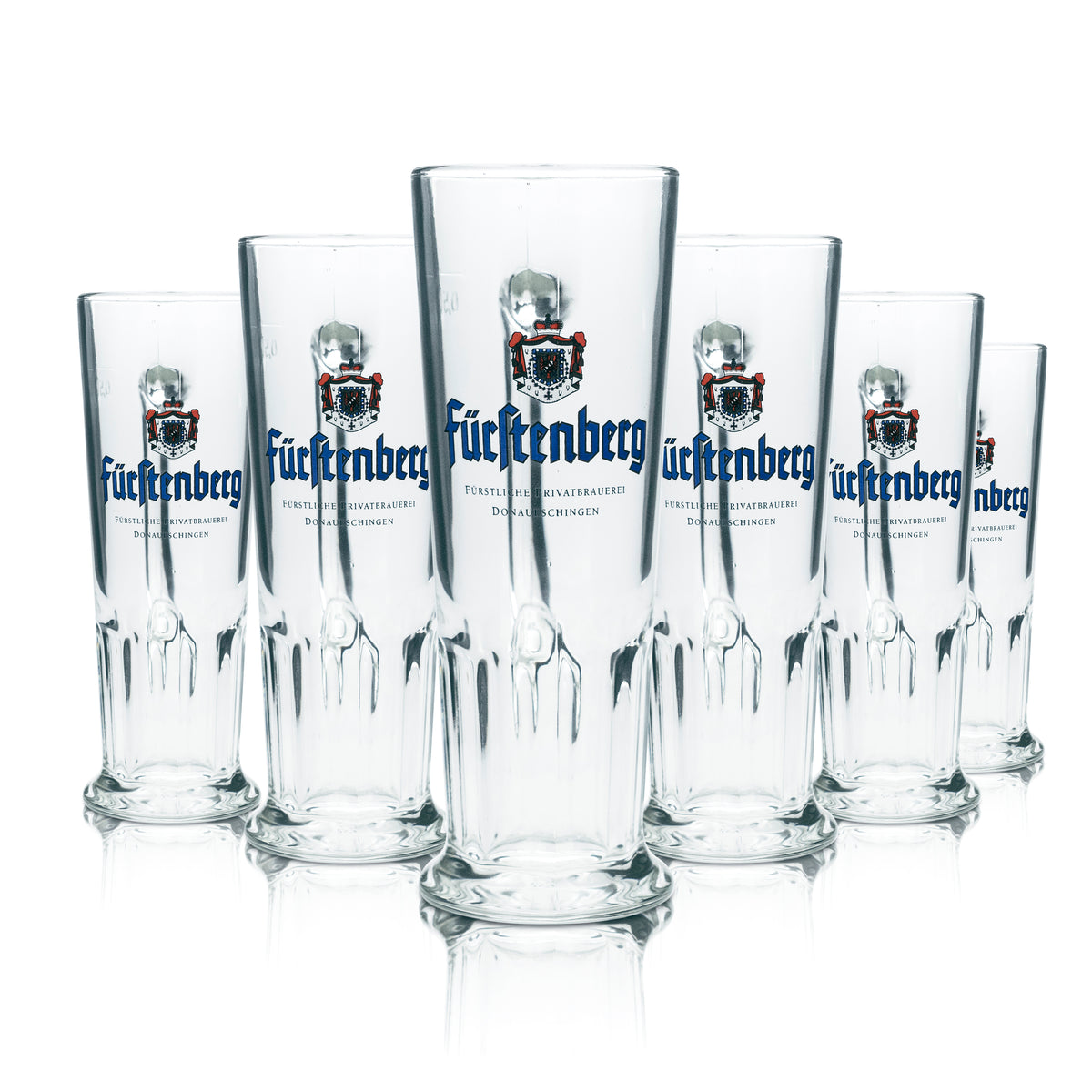 6 bicchieri da birra Fürstenberg 0,5 l boccale Humpen Seidel Contour bicchieri Pils Gastro Bar – Vista 4