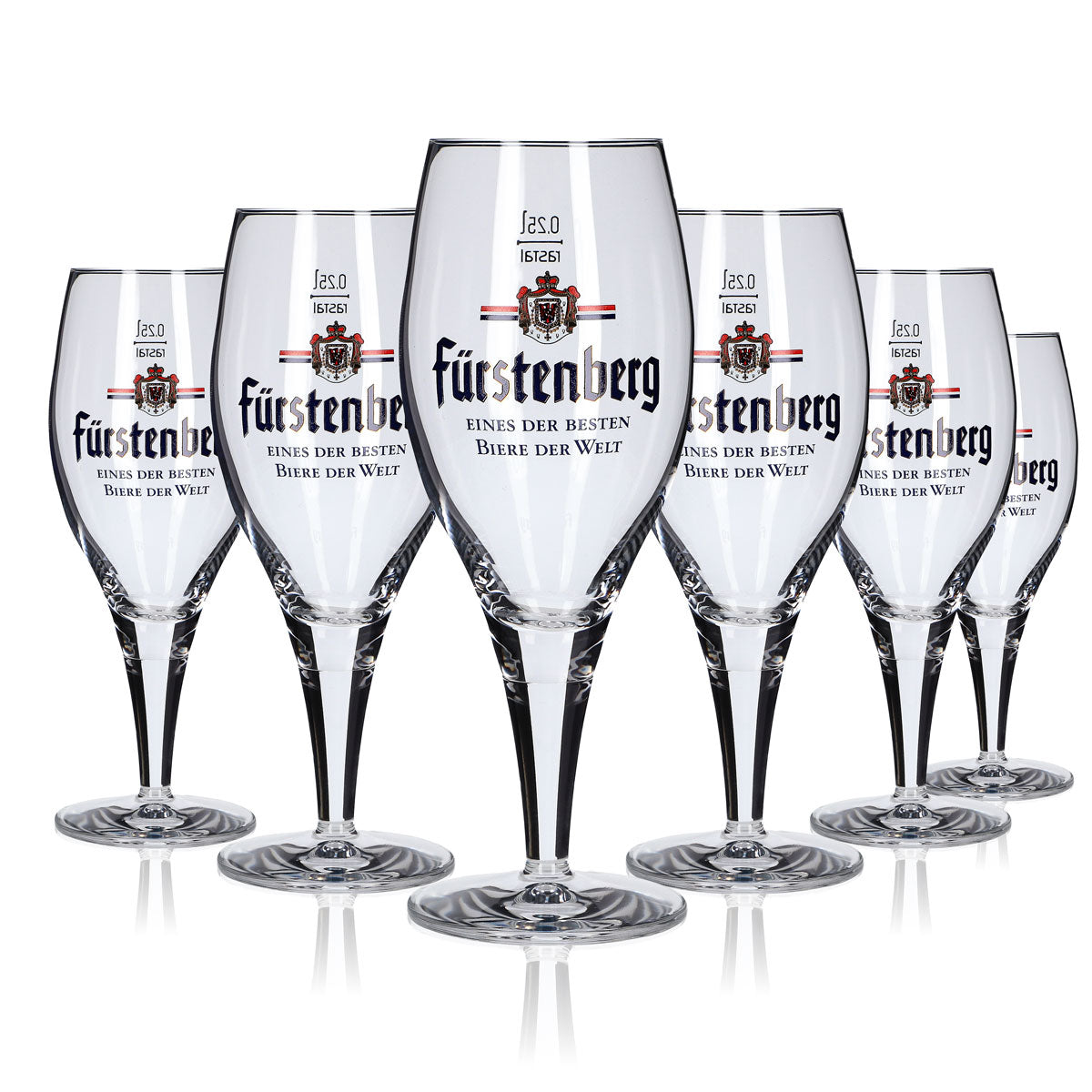6 bicchieri da birra Fürstenberg / Bicchieri esclusivi Bicchiere da birra Tulpe Bicchiere da birra Tulpe 0,25 l – Vista 5