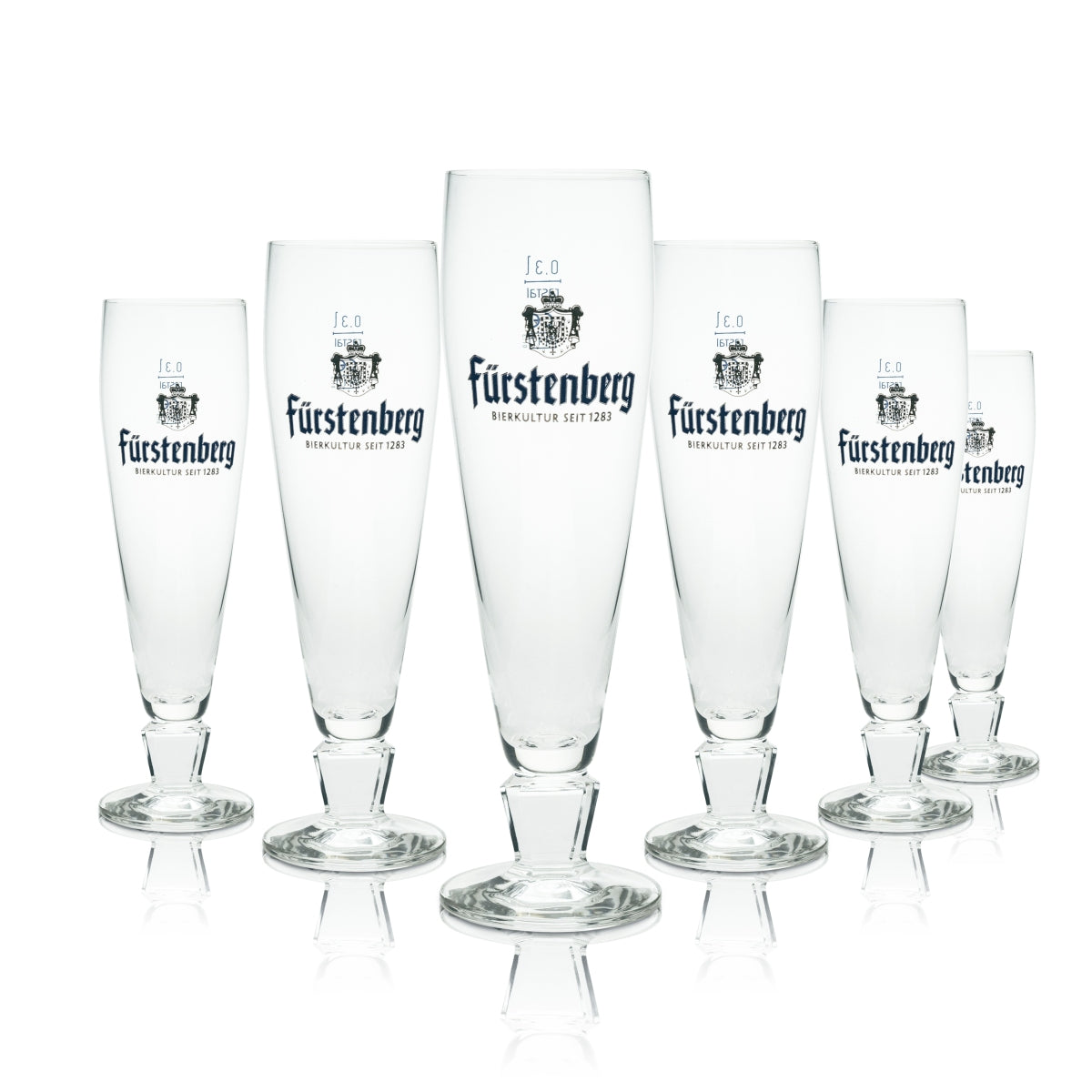 6 bicchieri da birra Fürstenberg Tulipano 0,3 l Rastal