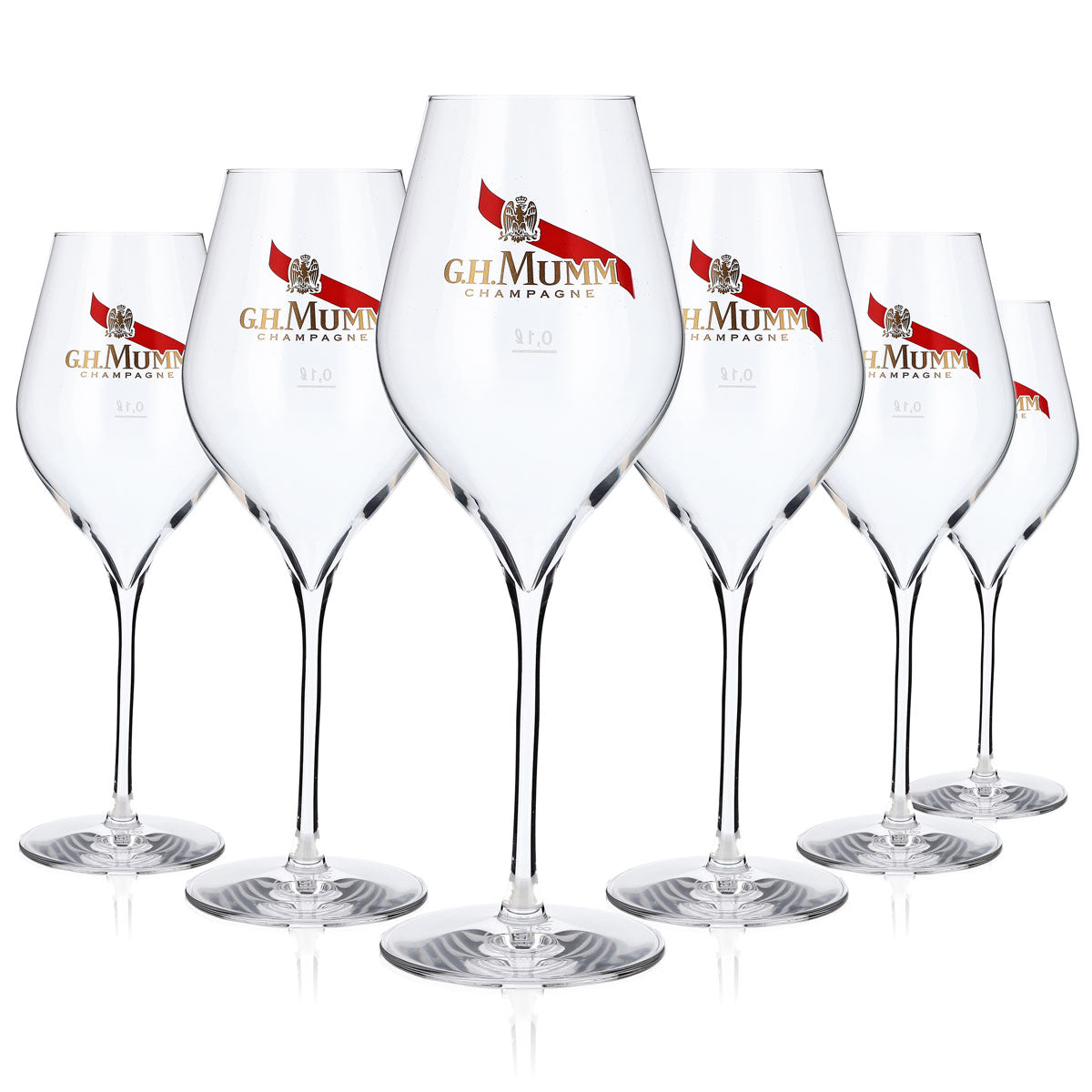 6x G.H. Mumm bicchiere da champagne 0,1 l flûte 32 cl Lehmann Absolus 32 – Vista 5