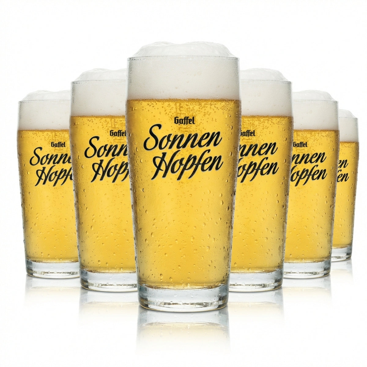 6 bicchieri da birra Gaffel 0,3 l "Sonnenhopfen" Kölsch Willi Rastal Colonia
