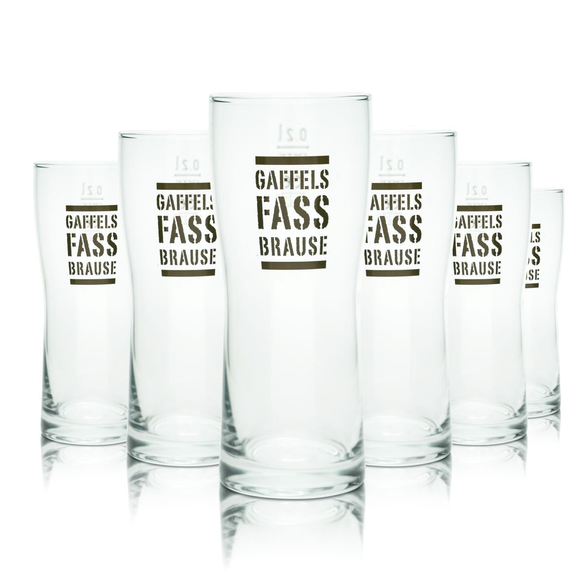 6 bicchieri da birra Gaffel 0,2 l Gaffels Fassbrause Willi Set di bicchieri Birrificio Colonia