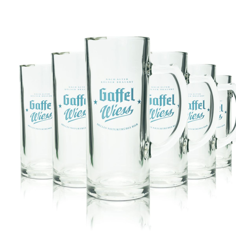 6 bicchieri da birra Gaffel 0,3 l boccale da birra chiara Wiess Humpen Seidel bicchieri birrificio