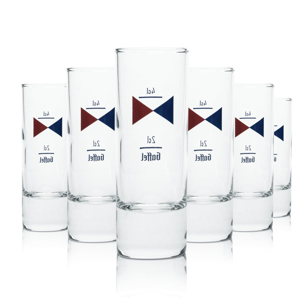 6 bicchieri da shot Gaffel 4 cl per grappa, liquori, birra Kölsch