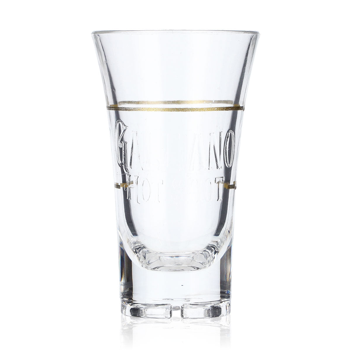 6x  Bicchierino in acrilico per liquore Galiano, modello corto, versione dorata – Vista 2