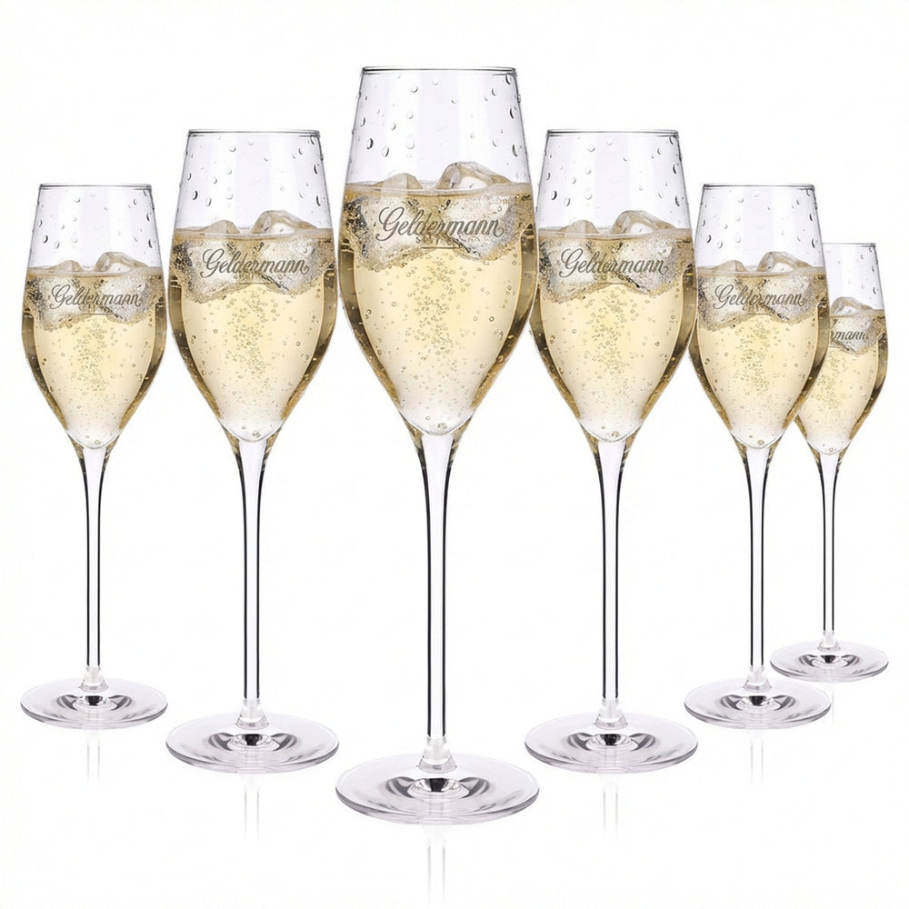 6 bicchieri da spumante Geldermann Bicchieri da spumante Stölzle Flûte Calibrati a 0,1 l Capacità 0,265 l Stelo lungo