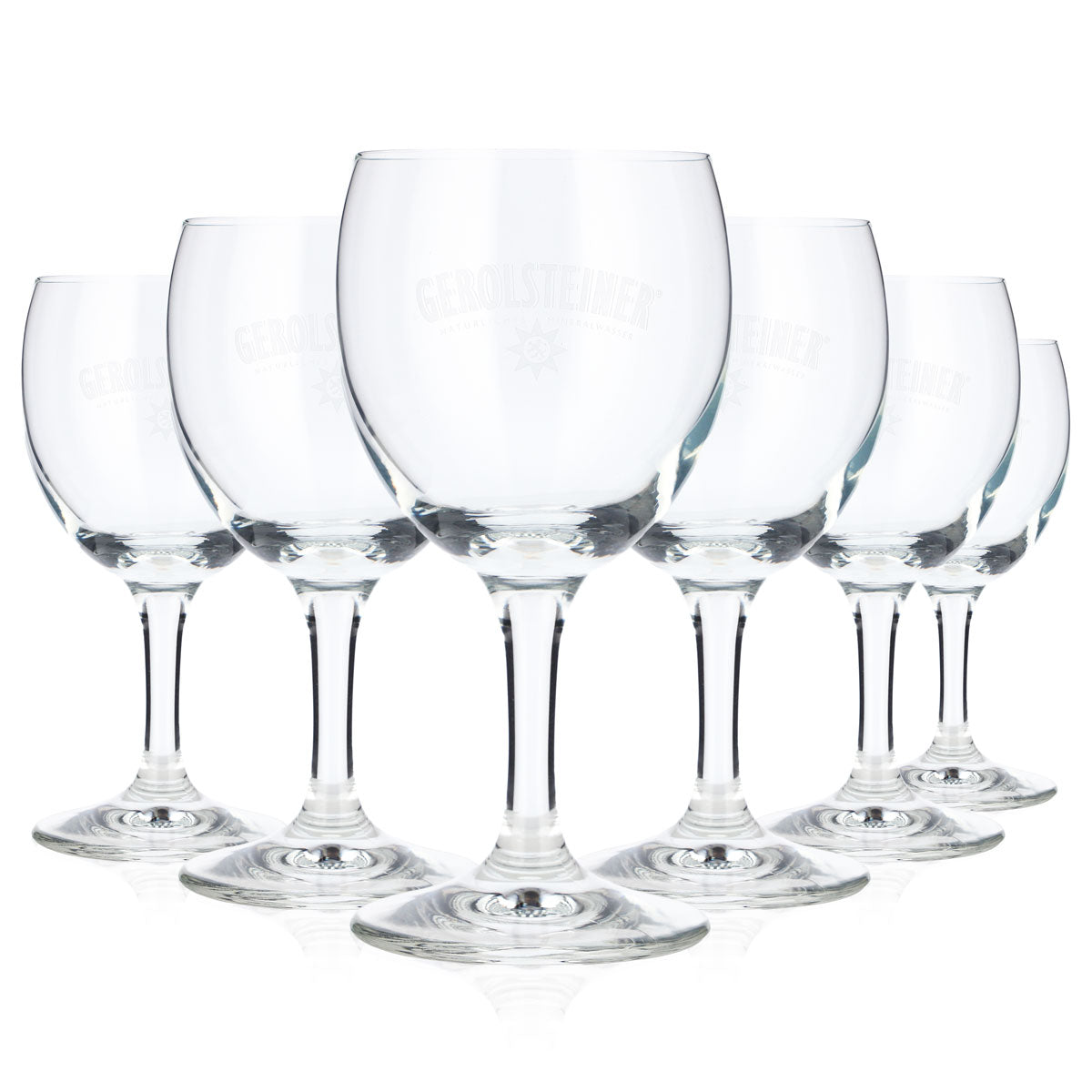 6 bicchieri da acqua Gerolsteiner 0,24 l Kelch Ritzenhof