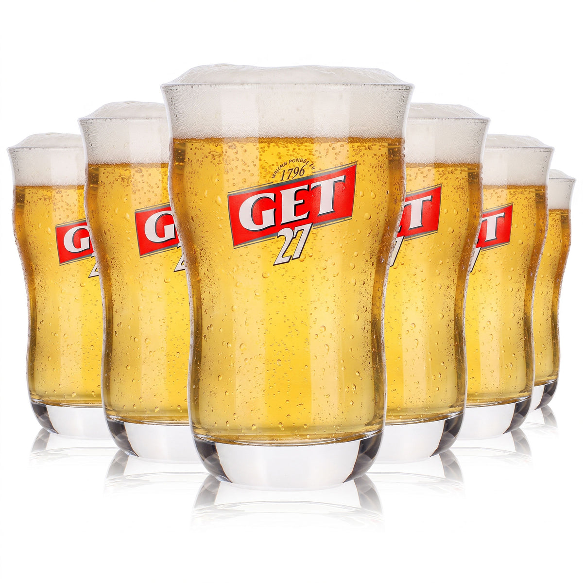 6 bicchieri da liquore Get 27, bicchieri da long drink da 0,34 l, Maison fondée en 1796 LDG (set da 6)