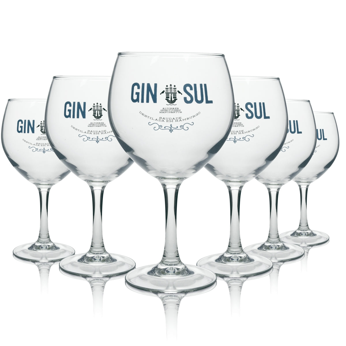 6 bicchieri Gin Sul 0,62 l Copa Ballon Gin Tonic Fizz Longdrink Amburgo Gastro