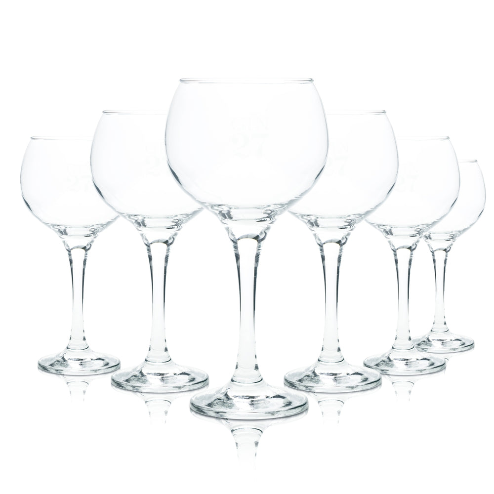 6 bicchieri da gin Gin27 Balloon 27 bicchieri Coppa Cocktail Longdrink 40 cl Tonic Stiel