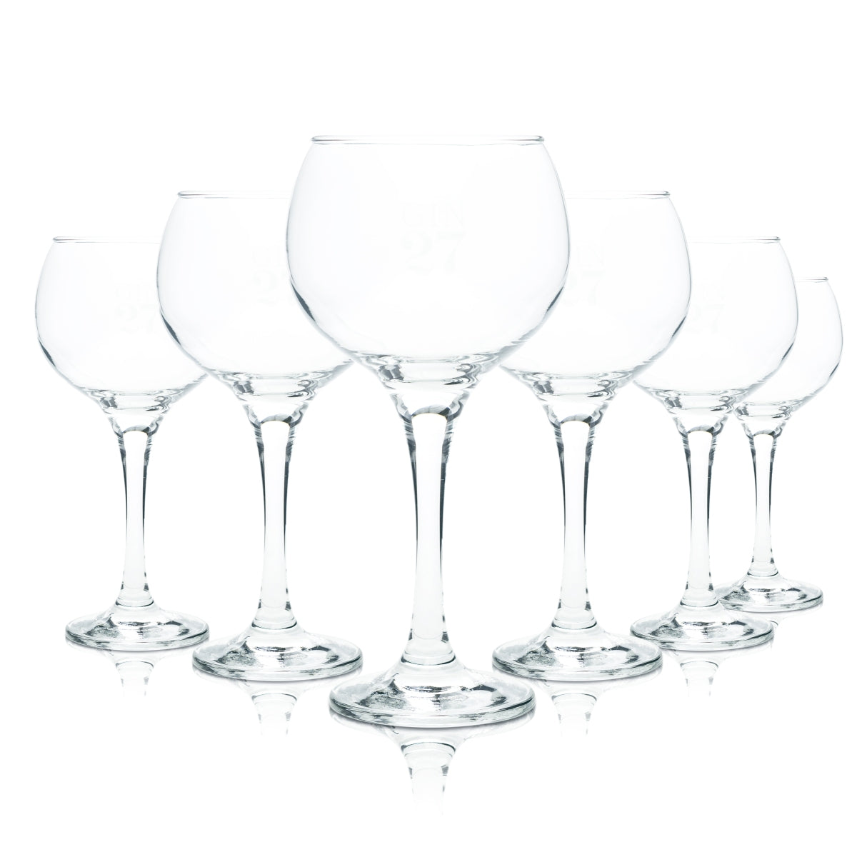 6 bicchieri da gin Gin27 Balloon 27 bicchieri Coppa Cocktail Longdrink 40 cl Tonic Stiel