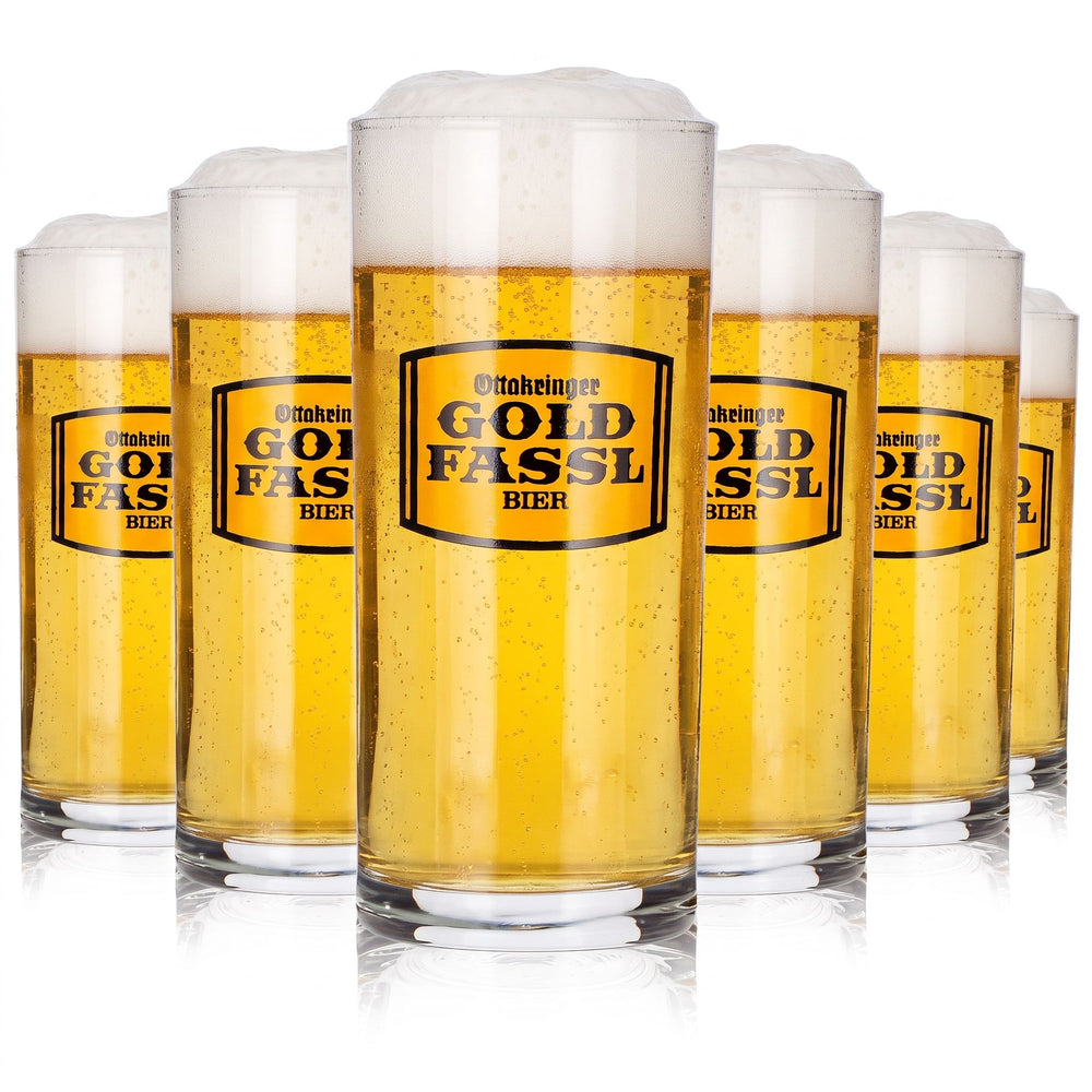 6 bicchieri da birra "Gold Fassl" da 0,3 l