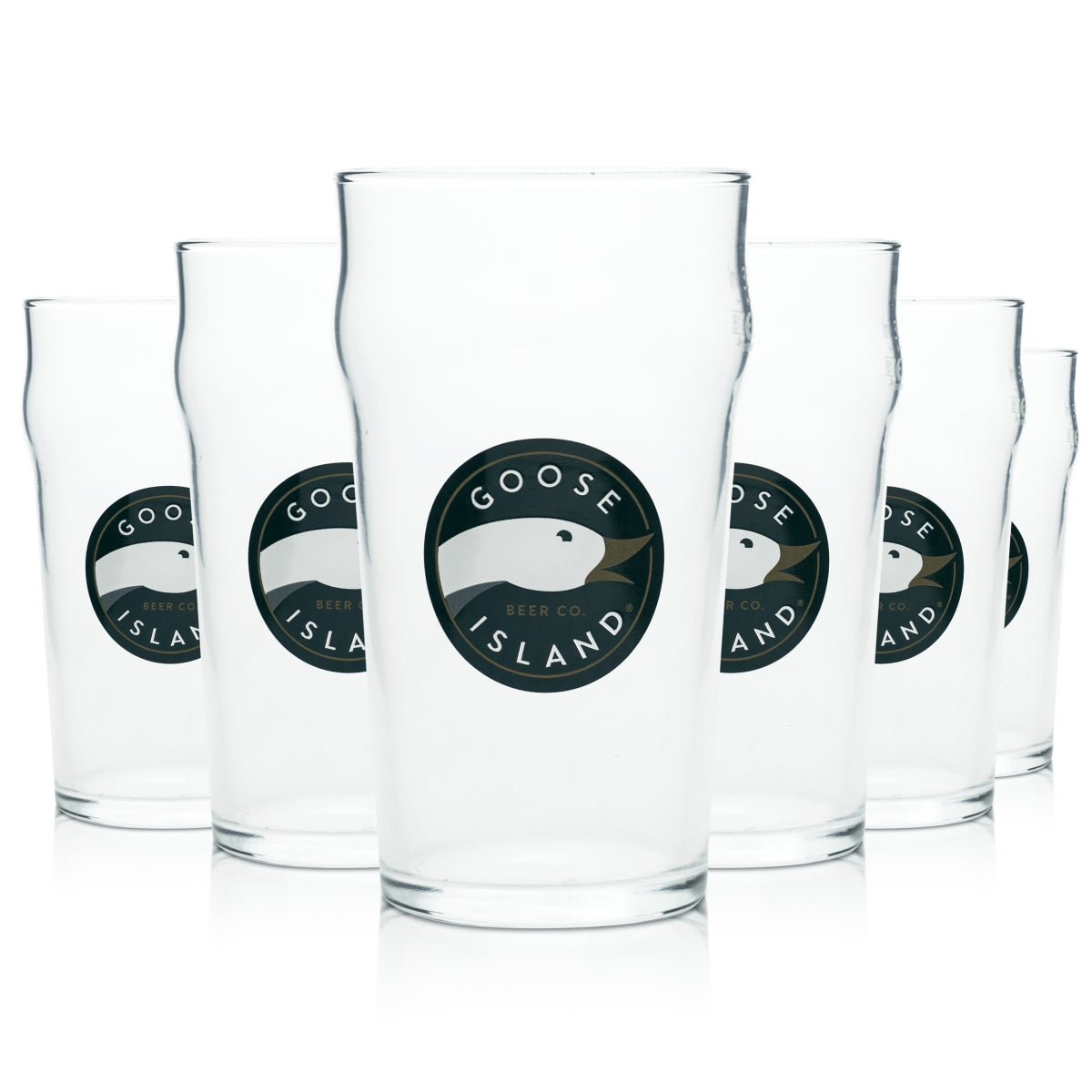 6 bicchieri da birra Goose Island da 0,35 l, bicchieri da pinta, bar, birrificio IPA, birra artigianale