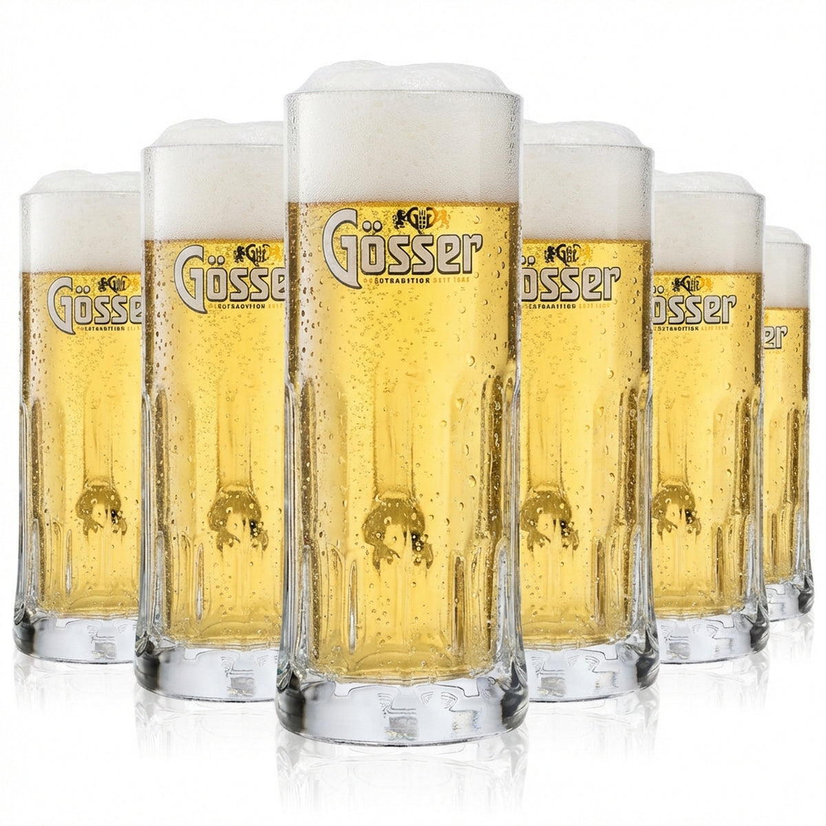 6 bicchieri da birra Gösser da 0,3 l Bicchieri da birra Boccale da birra Boccale da birra Salisburgo