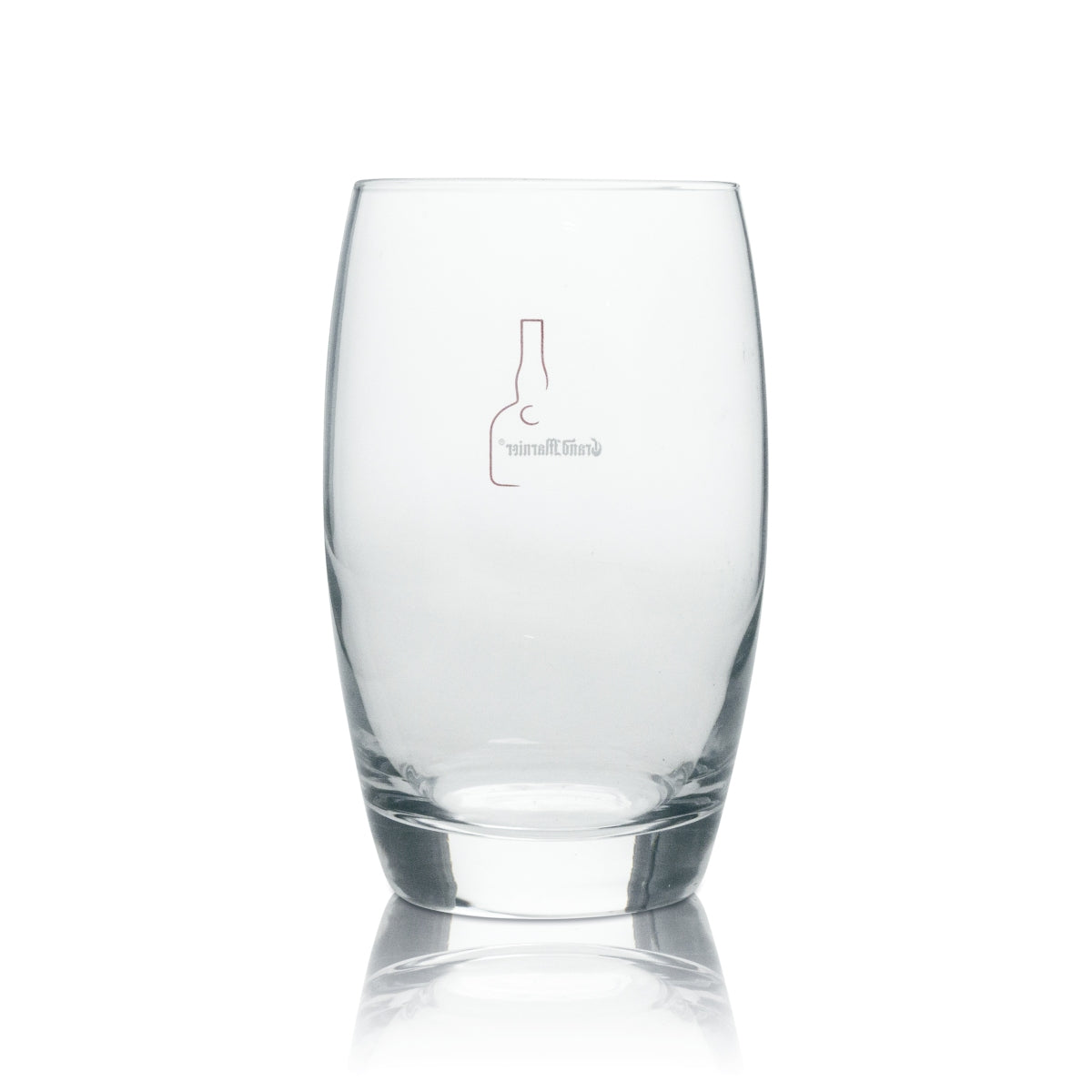 6 bicchieri tumbler per liquore Grand Marnier con scritta bianca e bottiglia rossa – Vista 3