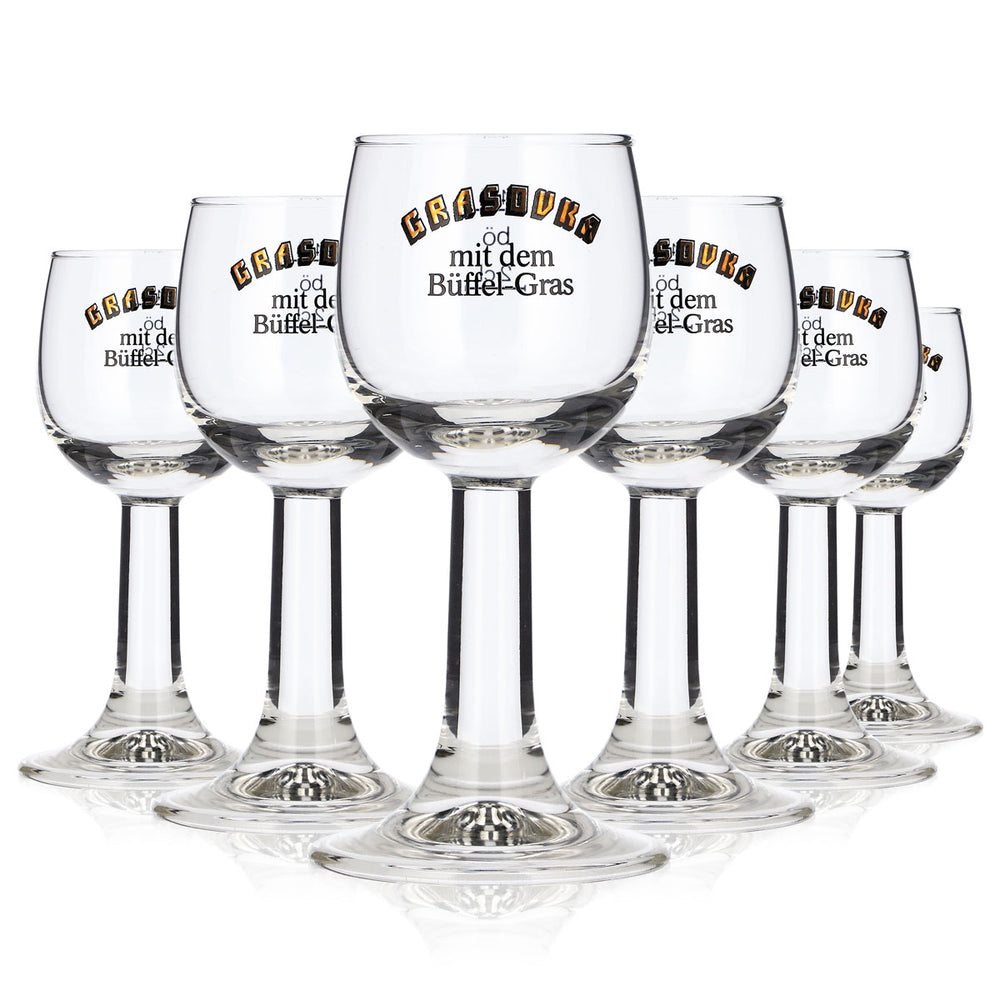 6 bicchierini da vodka Grasovka da 4 cl (set da 6)