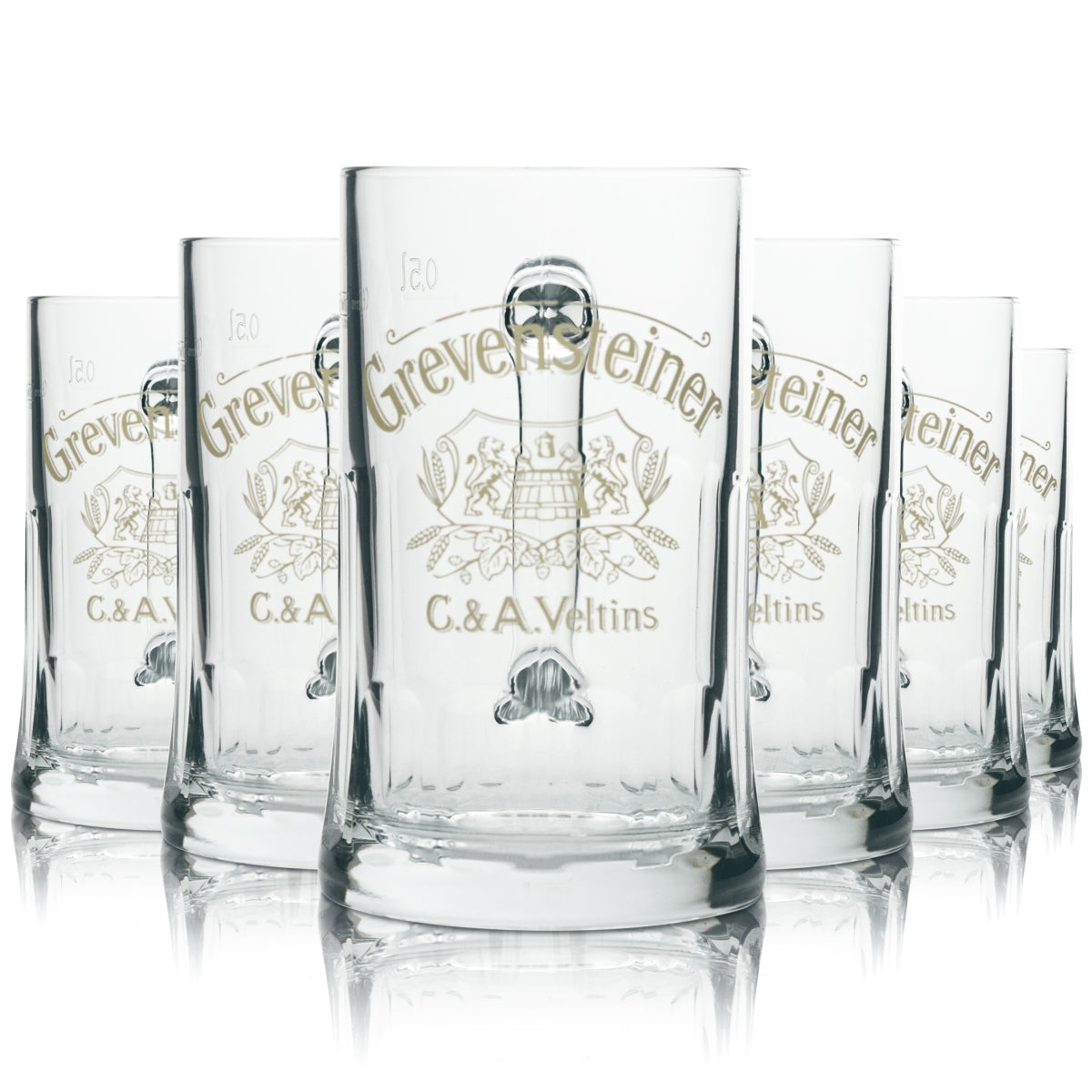 6 bicchieri da birra Grevensteiner Bicchieri da birra Seidel Humpen 0,5 l Sahm