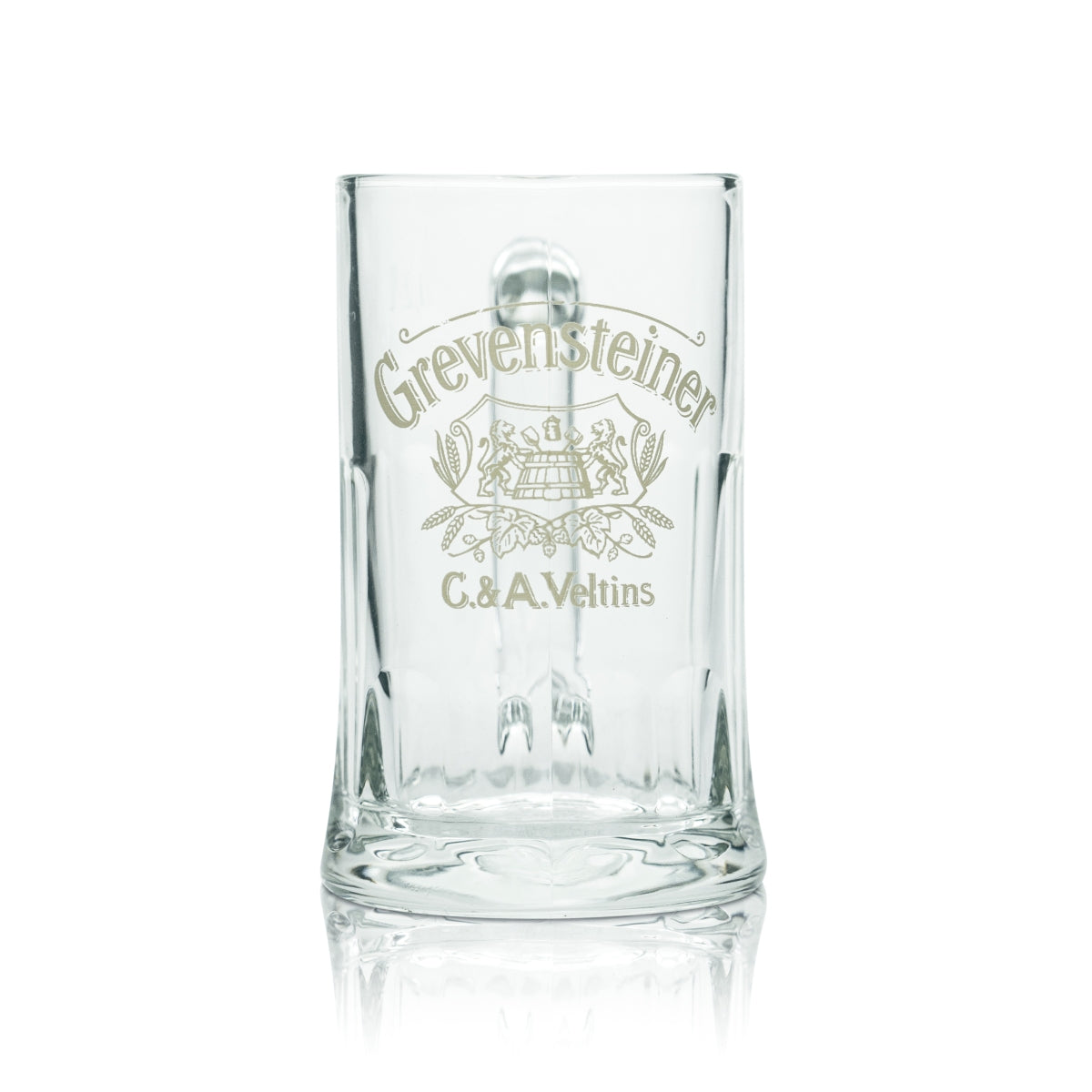 6 bicchieri da birra Grevensteiner in vetro da 0,2 l con profilo, birrificio Veltins, versione da ristorazione, rovere – Vista 2