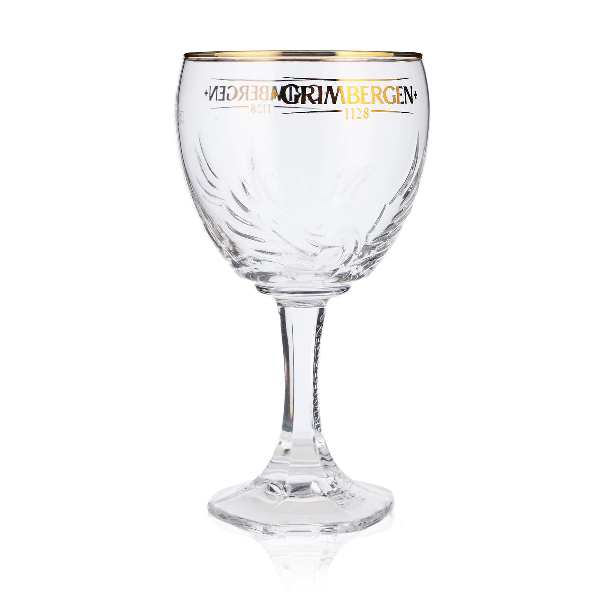 6 bicchieri Grimbergen da 0,5 l a calice Phoenix con bordo dorato Bicchieri Gastro Beer – Vista 4