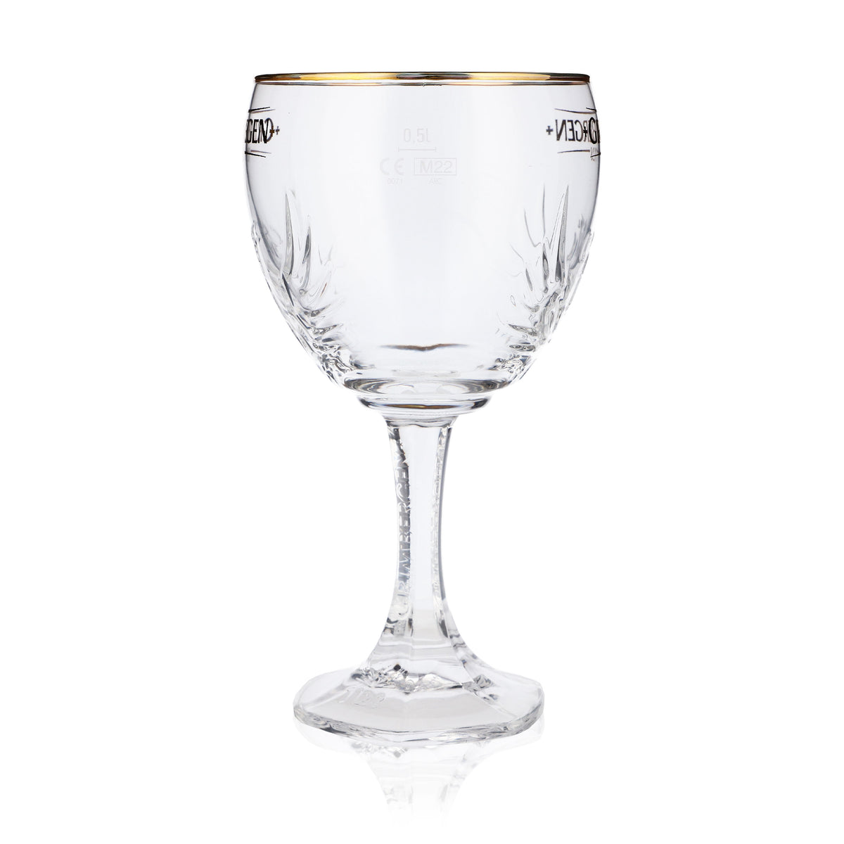 6 bicchieri Grimbergen da 0,5 l a calice Phoenix con bordo dorato Bicchieri Gastro Beer – Vista 6