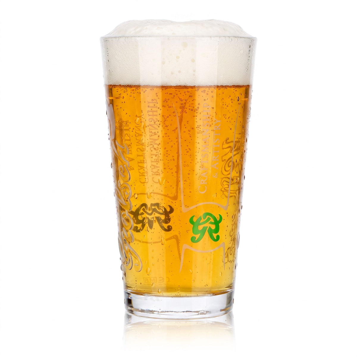 6 bicchieri da birra Grolsch da 0,25 l con logo in rilievo "Craftmanship & Artistry" – Vista 2