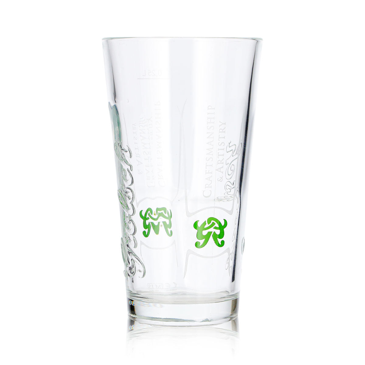 6 bicchieri da birra Grolsch da 0,25 l con logo in rilievo "Craftmanship & Artistry" – Vista 3