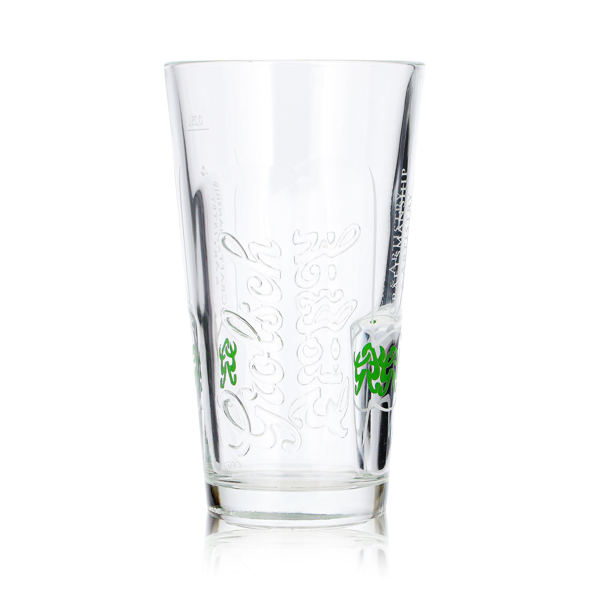 6 bicchieri da birra Grolsch da 0,25 l con logo in rilievo "Craftmanship & Artistry" – Vista 4