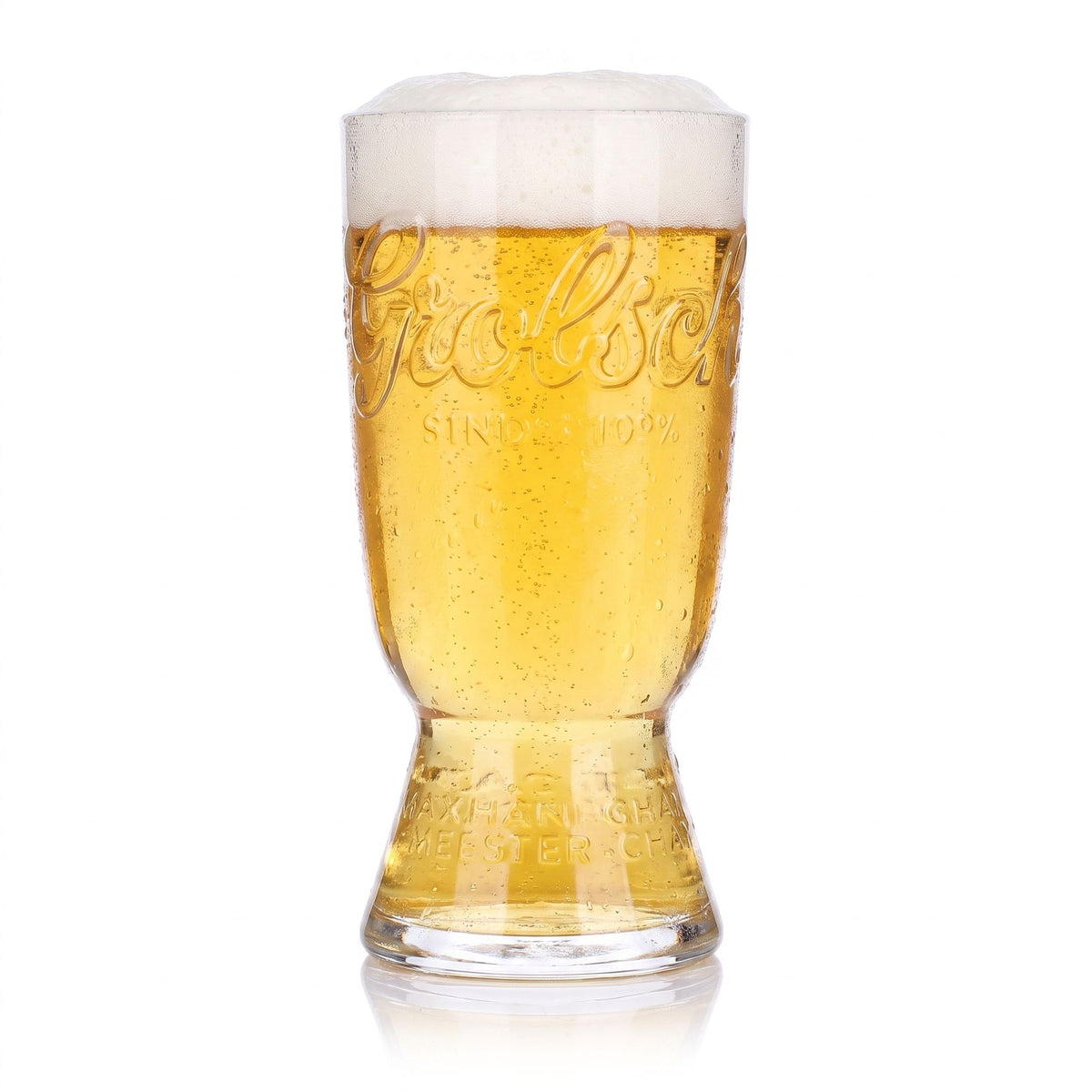 6 bicchieri da birra Grolsch da 0,25 l con logo in rilievo in posizione orizzontale – Vista 2