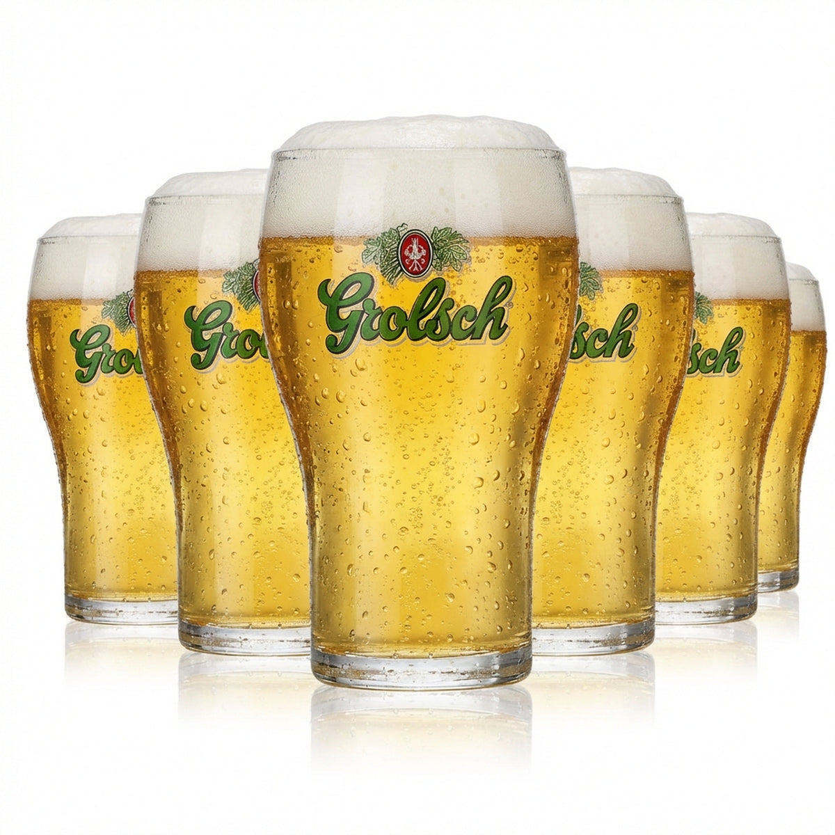 6 bicchieri da birra Grolsch Bicchiere da birra Bicchiere a tulipano Bicchieri da birra 0,2 l
