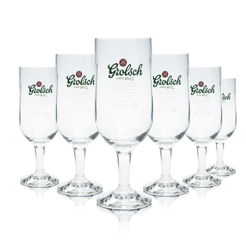 6 bicchieri da birra Grolsch 0,25 l bicchiere a calice classico set bicchieri a tulipano birrificio artigianale