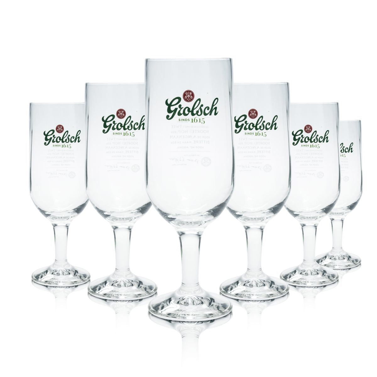 6 bicchieri da birra Grolsch 0,25 l bicchiere a calice classico set bicchieri a tulipano birrificio artigianale