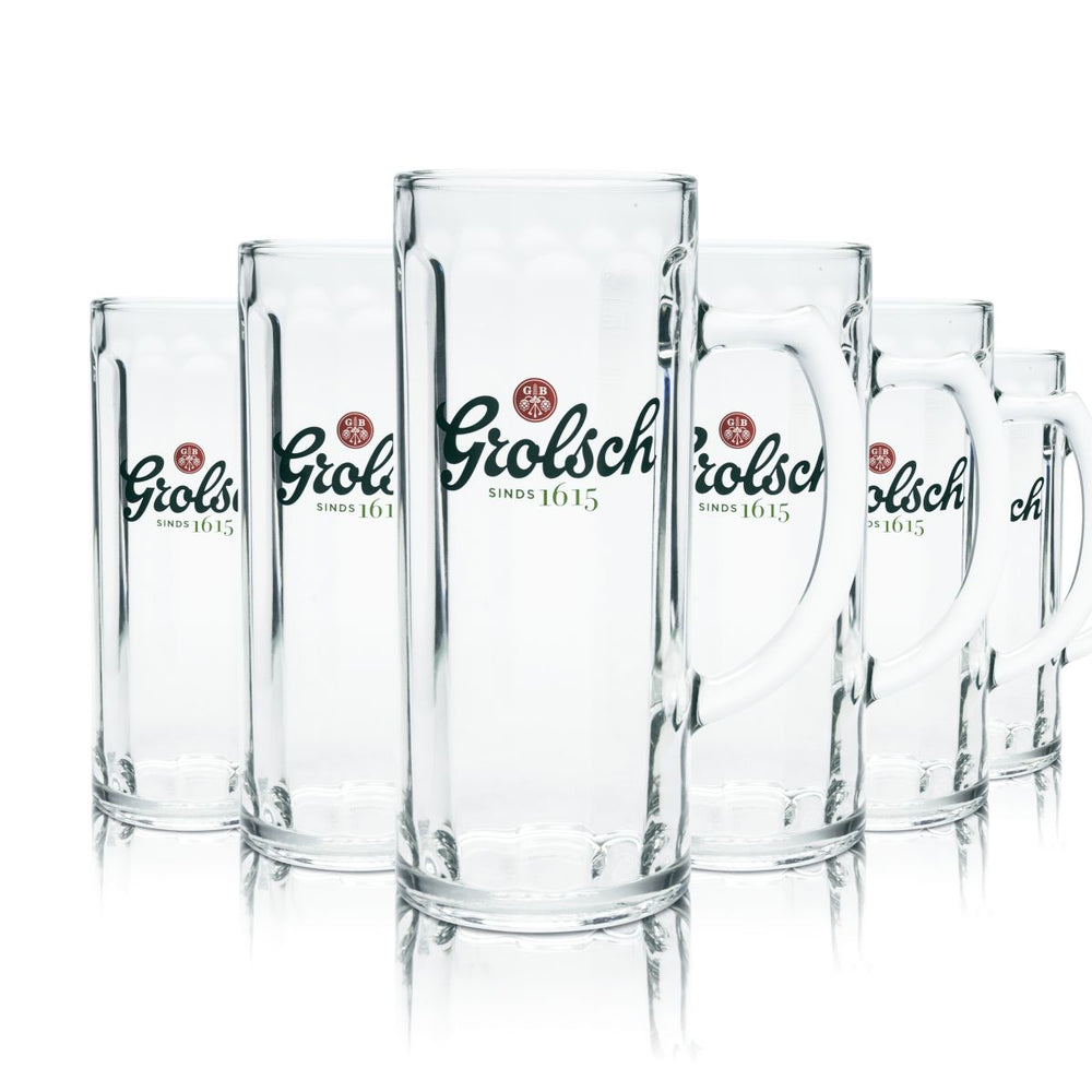 6 bicchieri da birra Grolsch 0,5 l boccale da birra Set di bicchieri Brauerei Niederlande