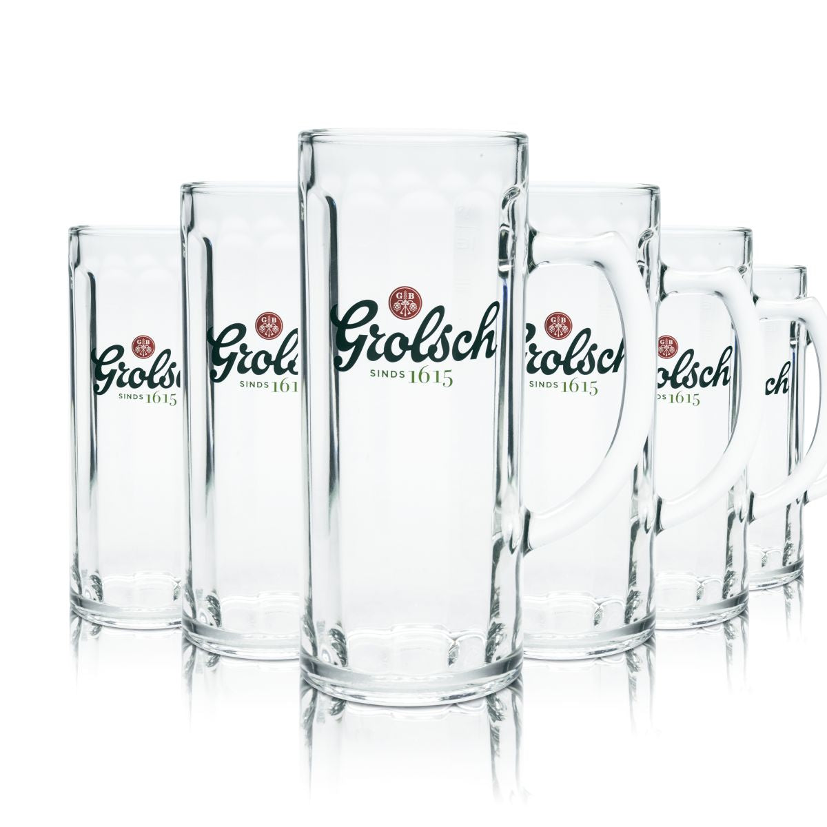 6 bicchieri da birra Grolsch 0,5 l boccale da birra Set di bicchieri Brauerei Niederlande