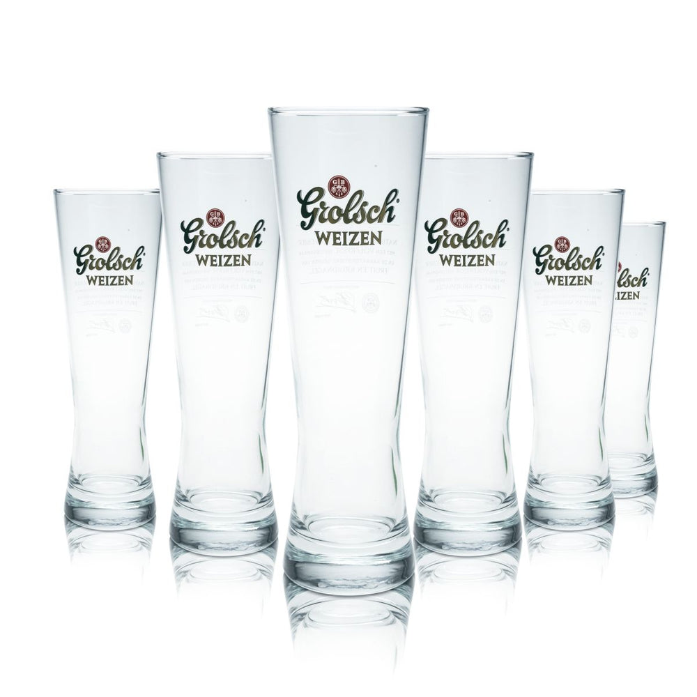 6 bicchieri da birra Grolsch 0,5 l bicchieri da birra bianca bicchieri da birra Hefeweizen set birrificio gastronomia