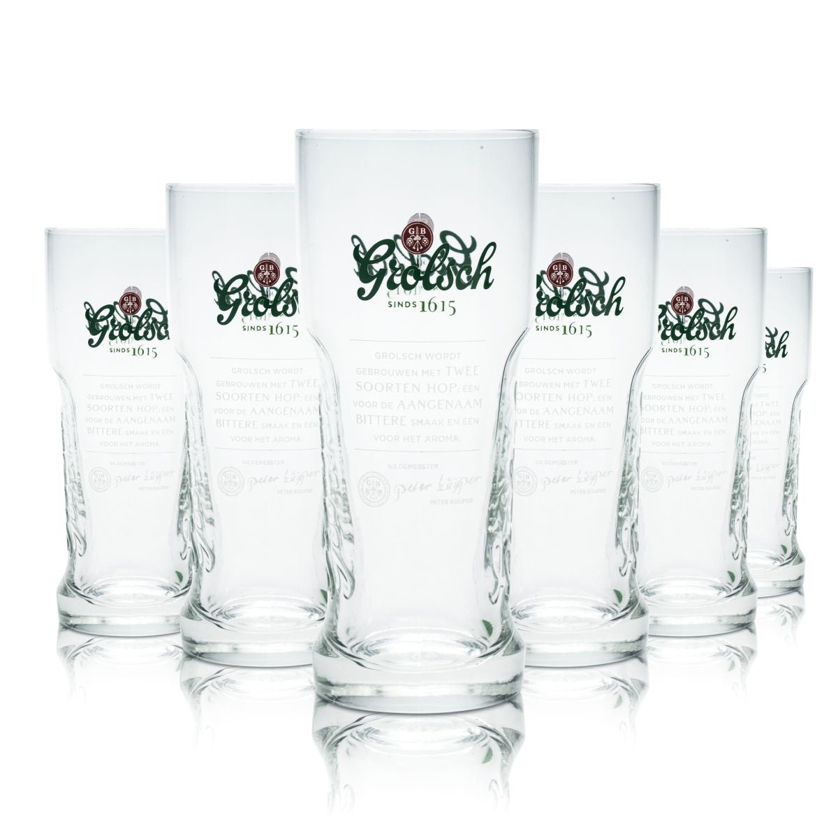 6 bicchieri da birra Grolsch 0,2 l Master Glass Set Birrificio Paesi Bassi