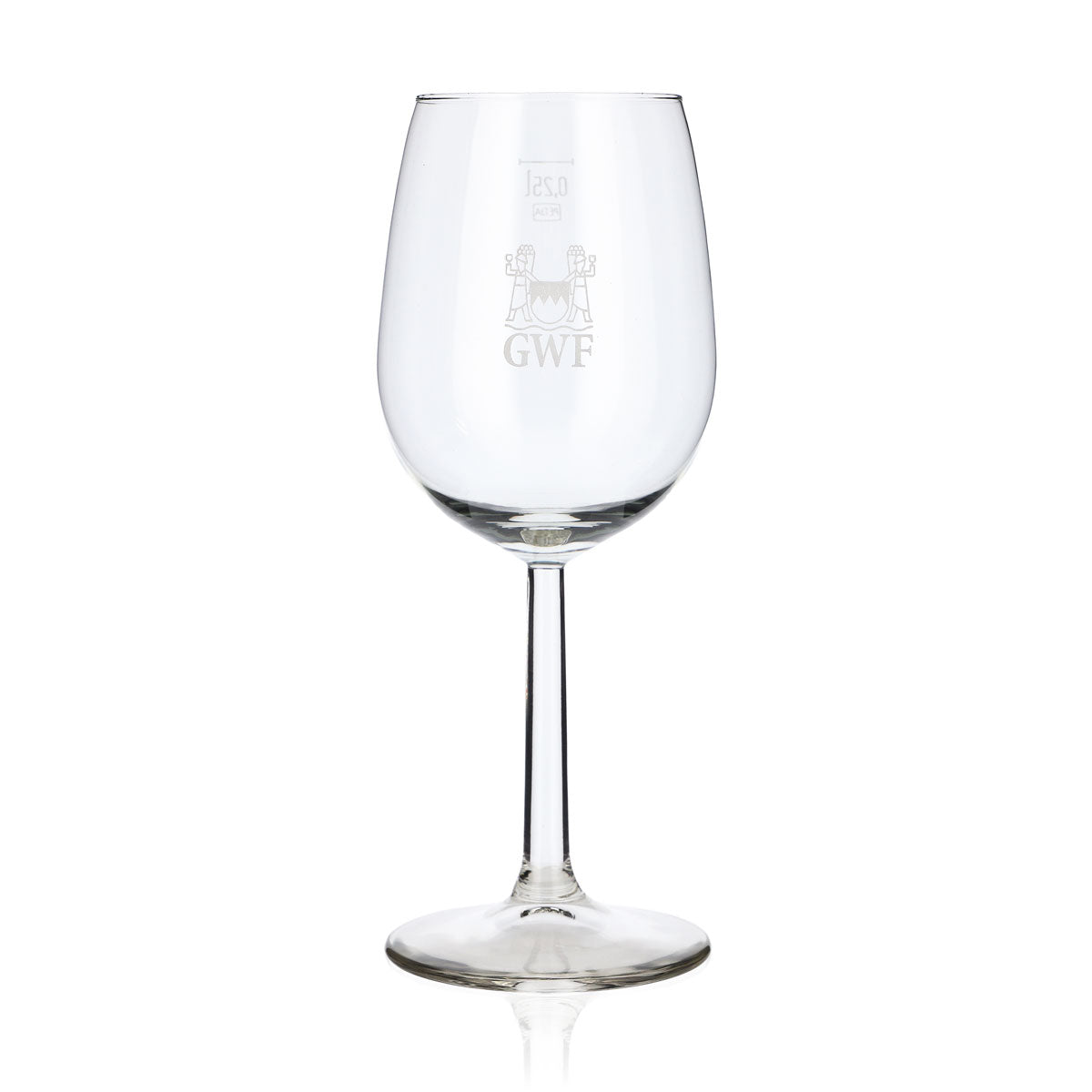 6 bicchieri da vino GWF Frankenwein, con stelo, 0,25 l, logo argentato Bouquet (set da 6) – Vista 2