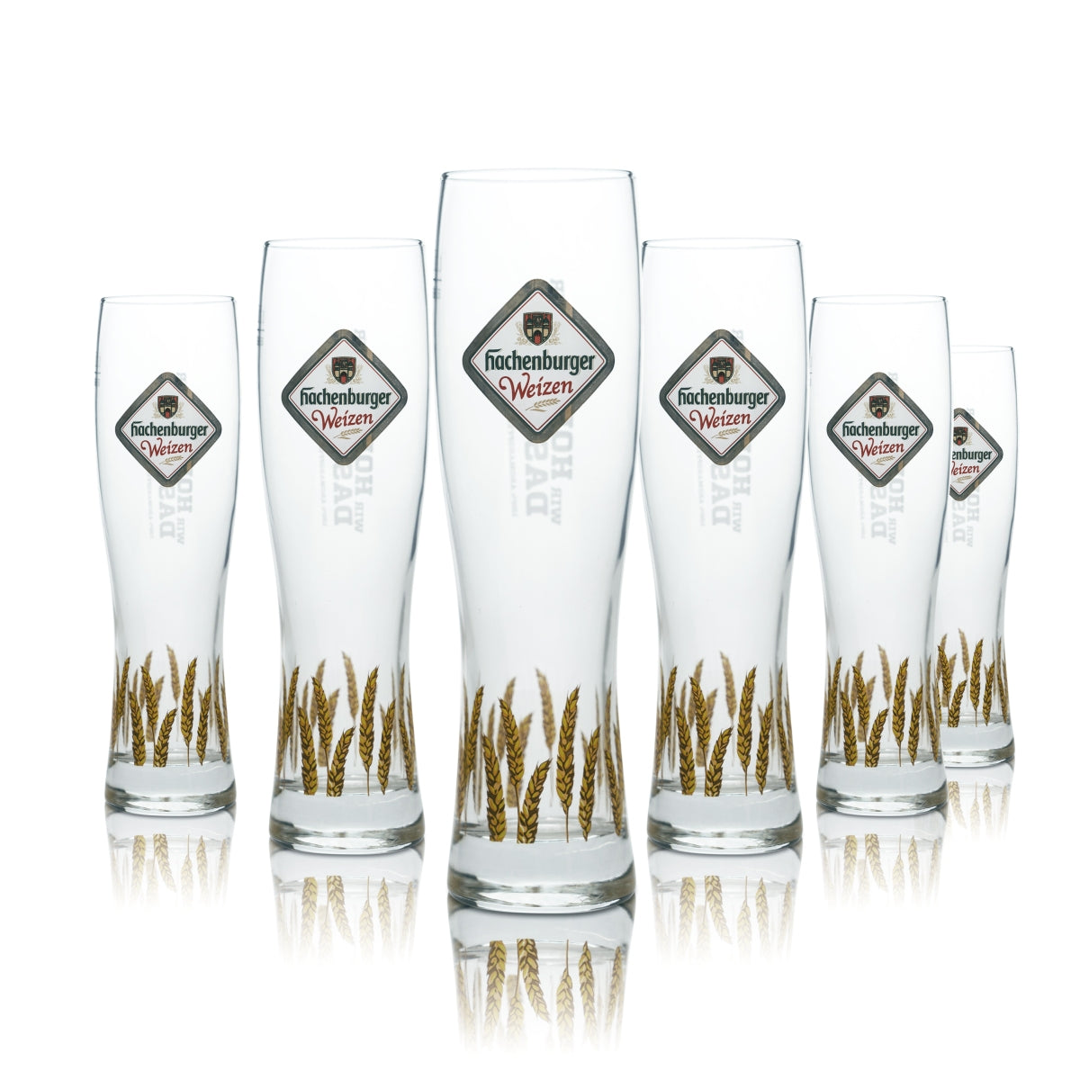 6 bicchieri da birra Hachenburger 0,3 l birra bianca lievitata bicchieri da birra Gastro Bar
